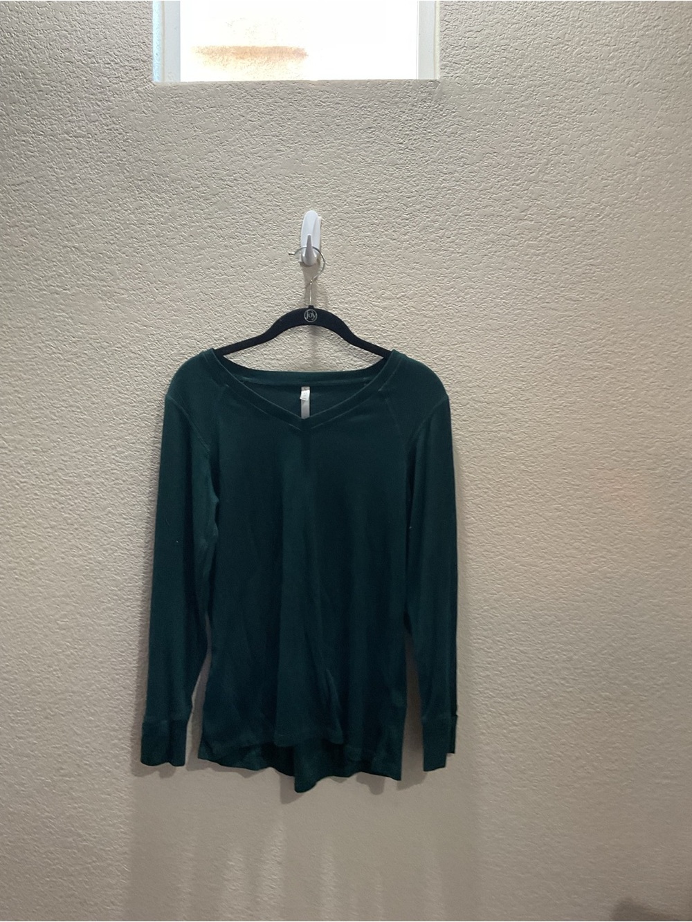 LuLaRoe Forest Green Long Sleeve V-Neck Top
